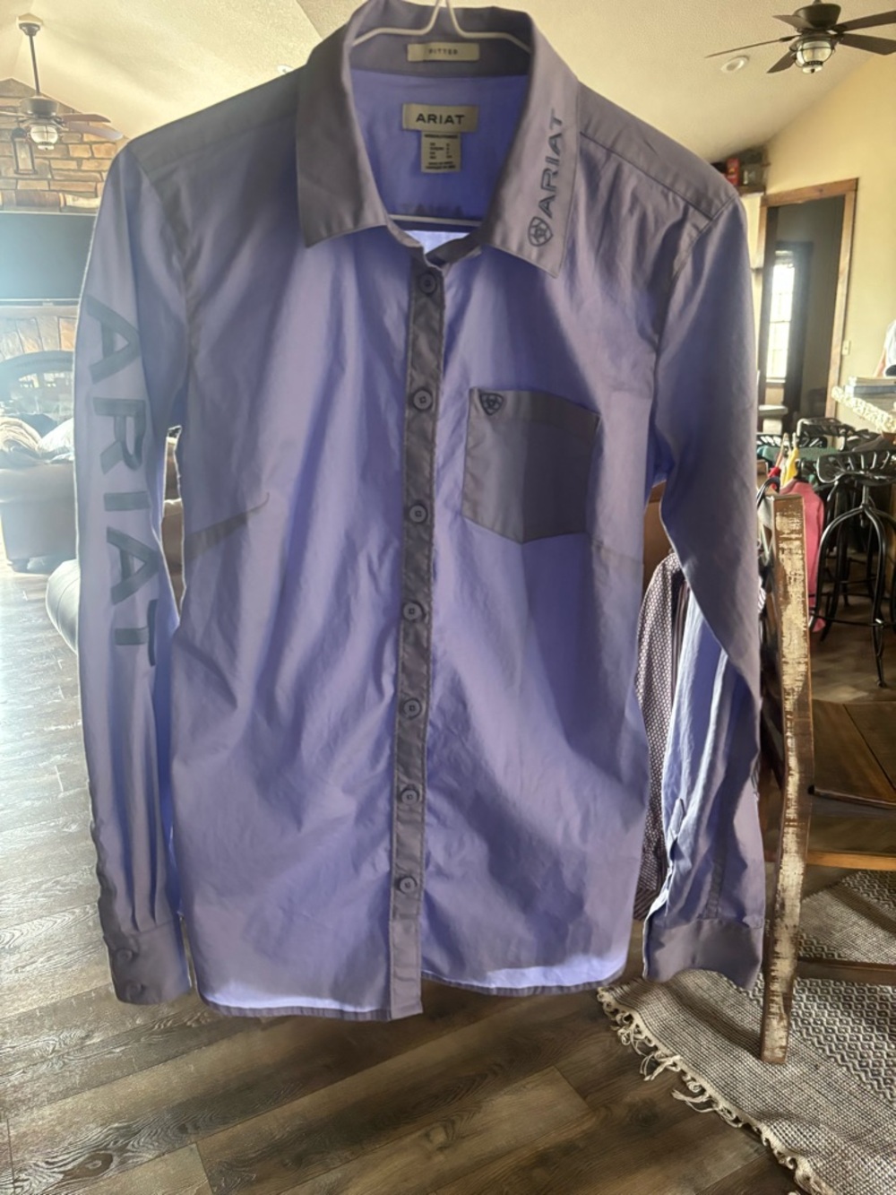 Ariat Lavender Long Sleeve Button Up